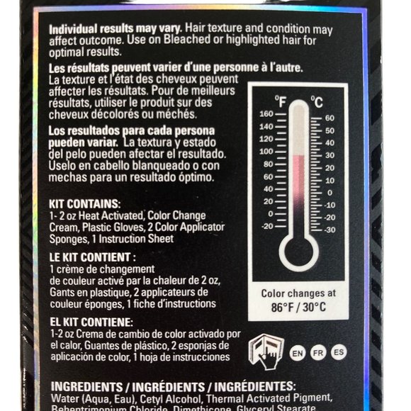 Punky Colour Mood Switch Heat Activated Hair Color Change Black To Pink Sealed - Picture 5 of 12